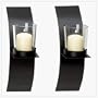 Mod-Art Candle Sconce Duo