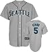 Ichiro Suzuki Jersey: Adult 2010 Majestic Road Grey Replica #51 Seattle Mariners Jersey - Small