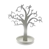 Porte bijoux "Arbre de Vie" gris taupe