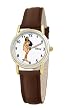 Disney Women's D083S007 Pocahontas Brown Leather Strap Watch