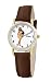 Disney Women's D083S007 Pocahontas Brown Leather Strap Watch