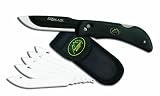 Outdoor Edge Razor-Lite Folding Knife with 6 Replacement Blades Black Handle