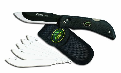 Outdoor Edge Razor-Lite Folding Knife with 6 Replacement Blades Black Handle Outdoor Edge Razor-Lite Folding Knife with 6 Replacement Blades Black Handle Hunting Knives