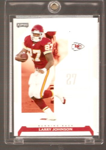 2006 Playoff NFL Football Larry Johnson Kansas City Chiefs Card #36 - Mint Condition - In Protective Acrylic Display Case!