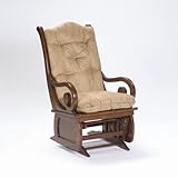 Brooks Furniture Sleigh Glider Rocker - Heritage Cherry/ Tan