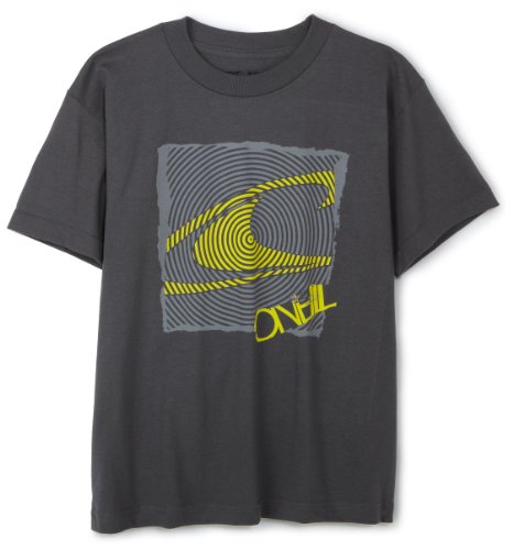 External hard drive:ONeill Kids Boys 8-20 Squared Off T-Shirt,Charcoal,M (10-12)