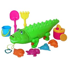 Alligator Sand Toy Set (10 Pcs. Set)
