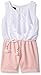Amy Byer Girls' Big Stripe Bow Front Romper