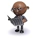 3D Black Businessman Reads the Paper - 18H x 18W - Peel and Stick Wall Decal by Wallmonkeys