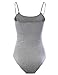 LE3NO Womens Fitted Sleeveless Bodysuit with Stretch