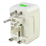 All-in-One Travel Power Plug Adapter for US, UK, EU, AU