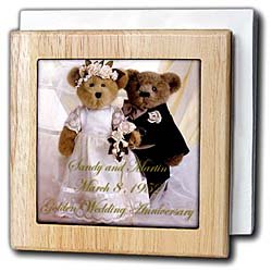 Wedding Anniversary Personalized - 6 Inch Tile Napkin Holder Wedding Anniversary Personalized - 6 Inch Tile Napkin Holder