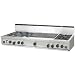 BlueStar Rangetop Style Cooktop Natural Gas Cooktop With Charbroiler, 60 Inch - RGTNB