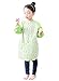 Plie Waterproof Kids Art Smocks 37 Colors (Age 1-10, S-XXL size), Green Orange (08-S)
