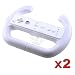 2 white STEERING WHEEL FOR Wii MARIO KART RACING GAME