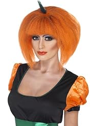Short bobbed Pumpkin Adult Costume Accessory Wig
