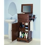 Warm Cherry Bath Armoire by AtHomeMart