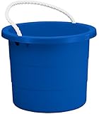 United Solutions TU0006 Blue Five Gallon Rough and Rugged Rope Handled Tub - 5 Gallon Plastic Tub with Rope Handles in Blue