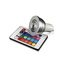 Techlight TXX3322  RGB LED Lampe / Strahler GU10 3Watt multicolor (farbwechsel) dimmbar inklusive Infrarot-Ferbedienung