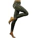 Cuff Fold Print Fake Jean Distressed Full Leggings Stretchy Footless Black S/M