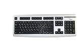 Produkt-Bild: Tastatur Kyrillisch Deutsch Russisch Fujitsu Siemens K365 Silber Schwarz USB
