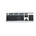 Tastatur Kyrillisch Deutsch Russisch Fujitsu Siemens K365 Silber Schwarz USB