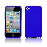 Blue Soft Silicone Skin Case for Apple iPod Touch 4 (4th Generation)
