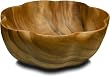 Pacific Merchants Acaciaware 12- by 4-Inch Acacia Wood Round Flared Serving / Salad Bowl