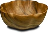 Pacific Merchants Acaciaware 10-Inch Round Flared Bowl