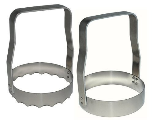 Kwik-Kut Food Chopper, Aluminum, Plain & Serrated Combo