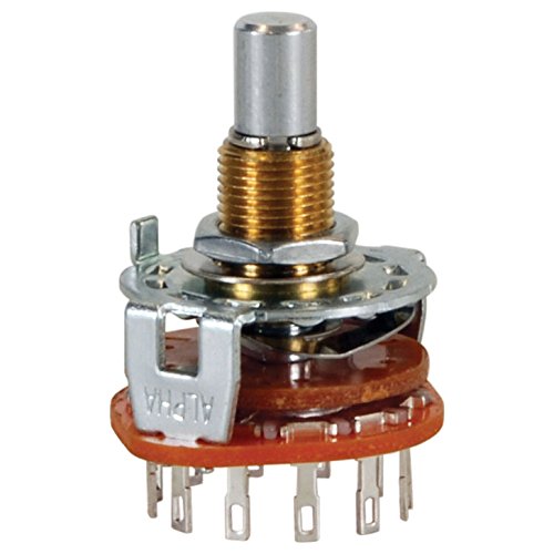 Parts Express Rotary Switch 2 Pole 6 Position Non-Shorting