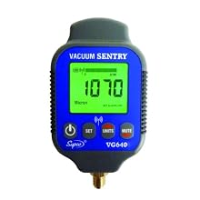 Supco VG640   Vacuum Sentry With Local Alarm, LCD Display, 0-19000 microns Range, 10% Accuracy, 1/4" Male Flare Fitting Connection