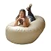 6ft Sofa CREAM Faux Leather Classic Image