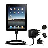 International Wall Home AC Charger for the Apple iPad 3G Tablet Computer – uses Gomadic TipExchange Technology