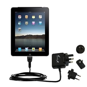 International Wall Home AC Charger for the Apple iPad 3G Tablet Computer - uses Gomadic TipExchange Technology