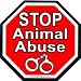 Stop Animal Abuse Stop Sign Magnet