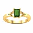 14K Yellow Gold Tsavorite (Green Garnet) Ring