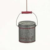 Metal Minnow Bucket Fishing Ornament