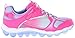 Skechers Kids Skech Air-80358L Bungee and Strap Sneaker (Little Kid/Big Kid),Neon Pink/Periwinkle,1 M US Little Kid