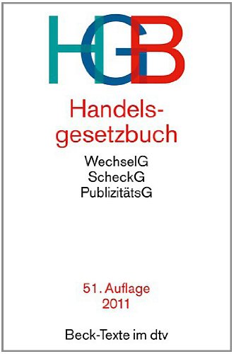 Handelsgesetzbuch (Beck-Texte im dtv) (German Edition)