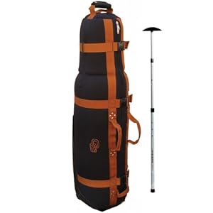 Club Glove Burst Proof with Wheels II Golf Travel Cover with Free Stiff Arm Black/Copper