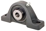 PRB-109 Cast Iron-Housing Standard-Shaft Height Pillow Block 3/4 Bore, 2900 Lbs. Load Rating