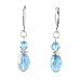 Earrings - E80 - Crystal Rice Drop ~ Lt. Sapphire AB