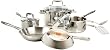T-Fal Performance Stainless Steel Copper Bottom Cookware, 10 Piece Set