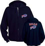 Buffalo Bills Navy Touchback II Full Zip Hooded Sweatshirt