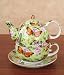 Royal Garden Teapot Cup Set - Butterfly Love - Green