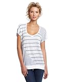 Splendid Women's V-Neck Stripe Mix Top