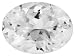 Jewelry : MIN 1.00CT 8X6MM OVAL WHITE SAPPHIRE