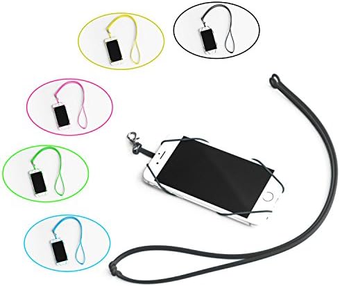 Papilio - Cell Phone Strap Holder for Smart Phone, iPhone, Samsung, Nexus, LG, HTC and Other Phone Models (Black)
