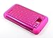 Thousand Eight(TM) For LG Optimus L70 Diamond Studded Silicone Rubber Skin Hard Case + [FREE LCD Screen Protector Shield(Ultra Clear)+Touch Screen Stylus] (Diamond hot pink/black)